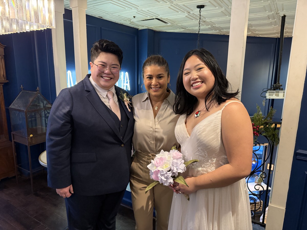 Wedding ceremony officiated by Jennifer Rueda Warnecki