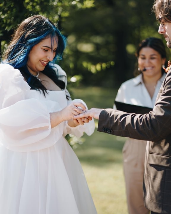 Wedding ceremony officiated by Jennifer Rueda Warnecki