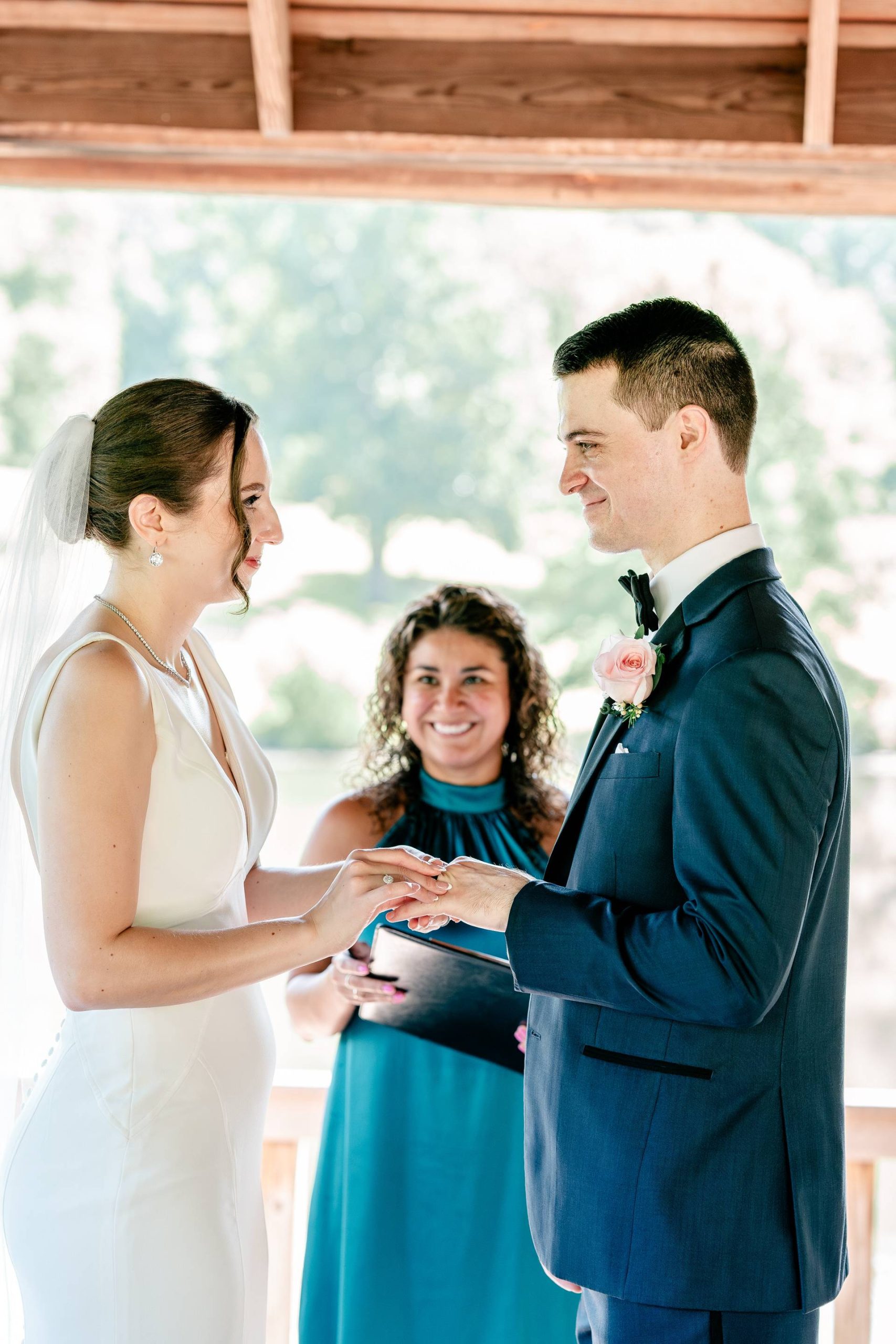 Wedding ceremony officiated by Jennifer Rueda Warnecki