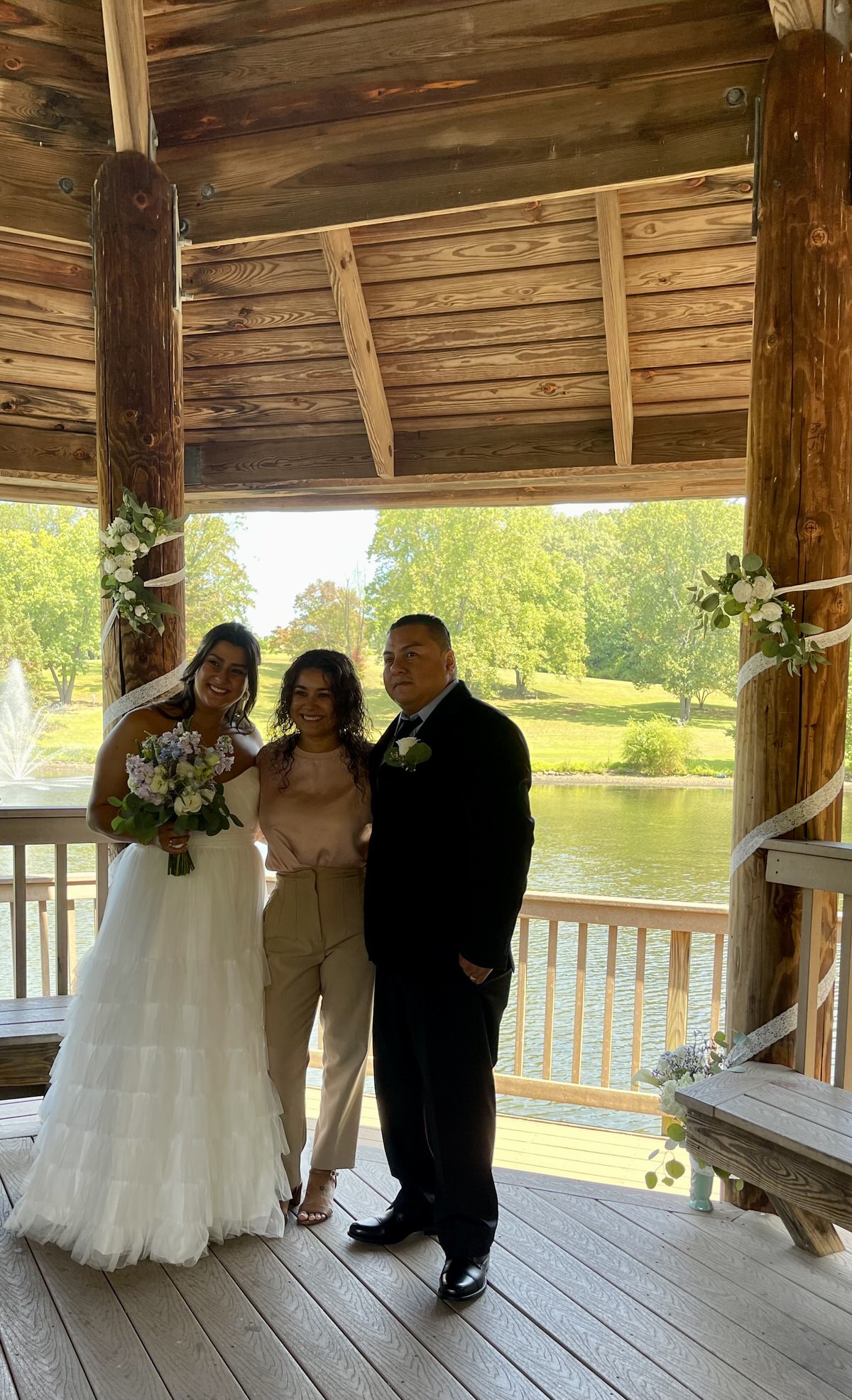 Wedding ceremony officiated by Jennifer Rueda Warnecki