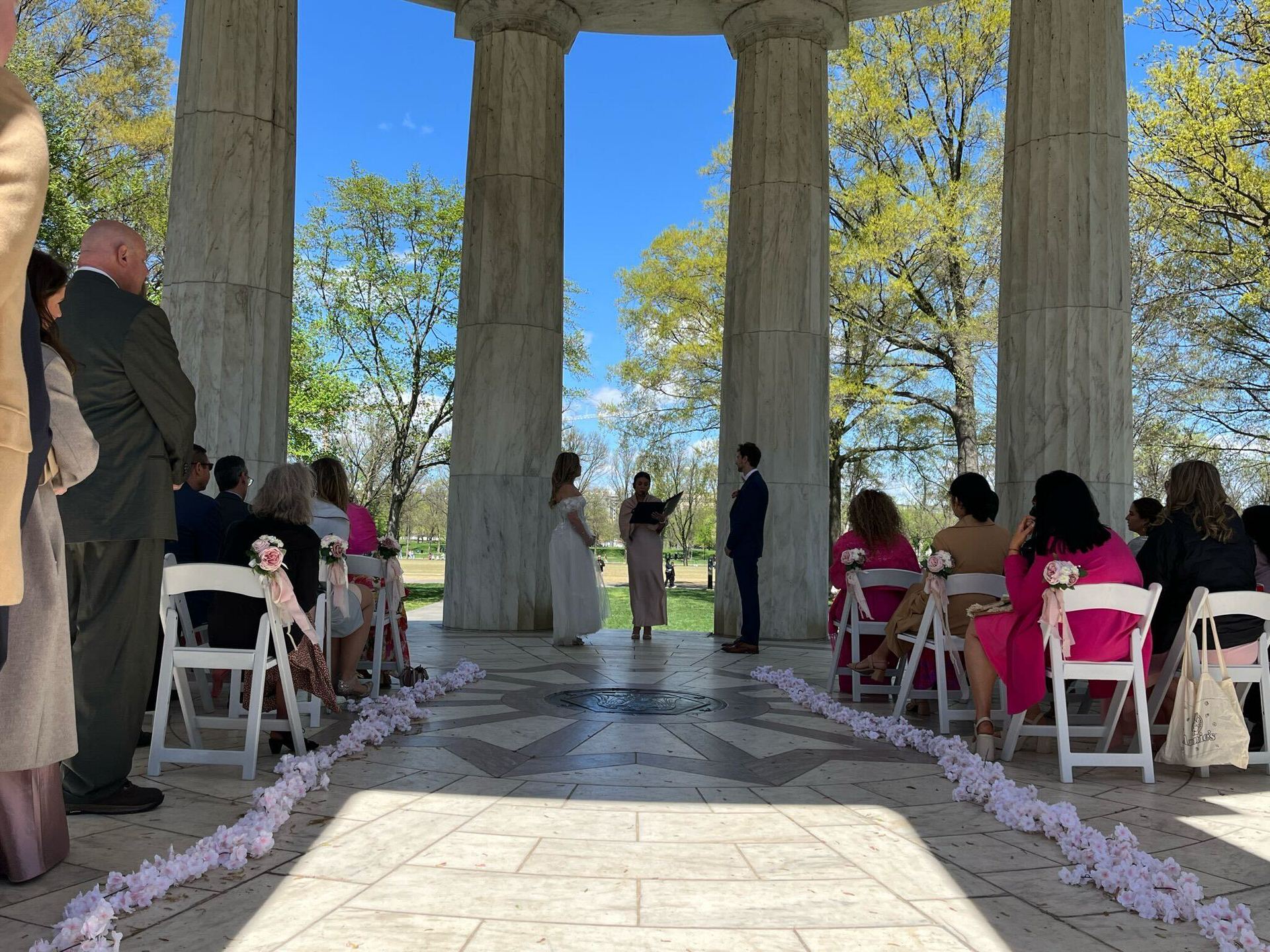 Wedding ceremony officiated by Jennifer Rueda Warnecki