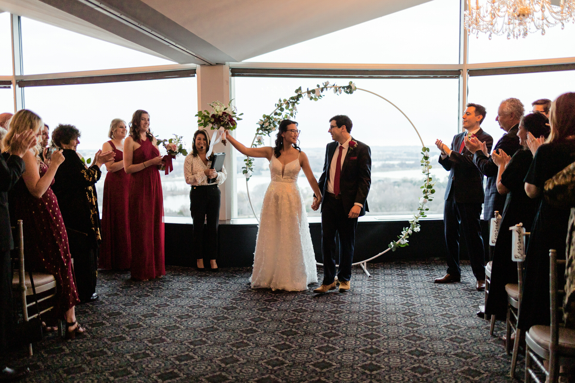 Wedding ceremony officiated by Jennifer Rueda Warnecki