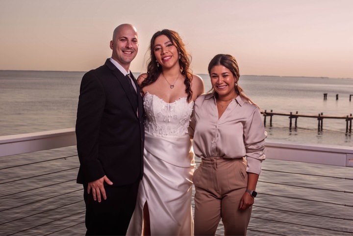 Wedding ceremony officiated by Jennifer Rueda Warnecki